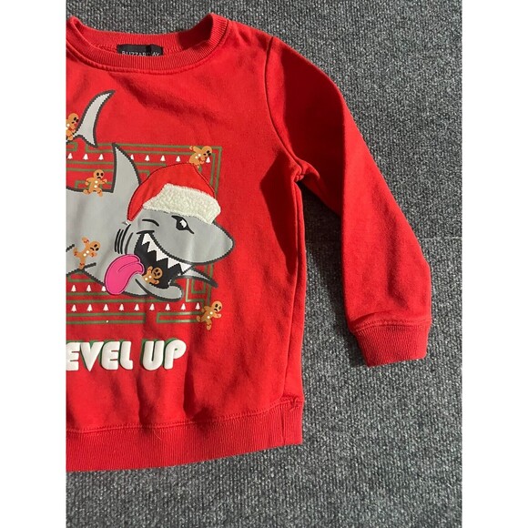 Blizzard Bay Boys Sweater Ugly Christmas Size  12-14 Shark - Picture 3 of 9